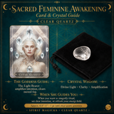 🌙 Sacred Feminine Awakening 13 Oracle Card Deck + Mini Gemstones