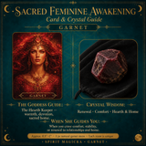 🌙 Sacred Feminine Awakening 13 Oracle Card Deck + Mini Gemstones