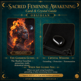 🌙 Sacred Feminine Awakening 13 Oracle Card Deck + Mini Gemstones