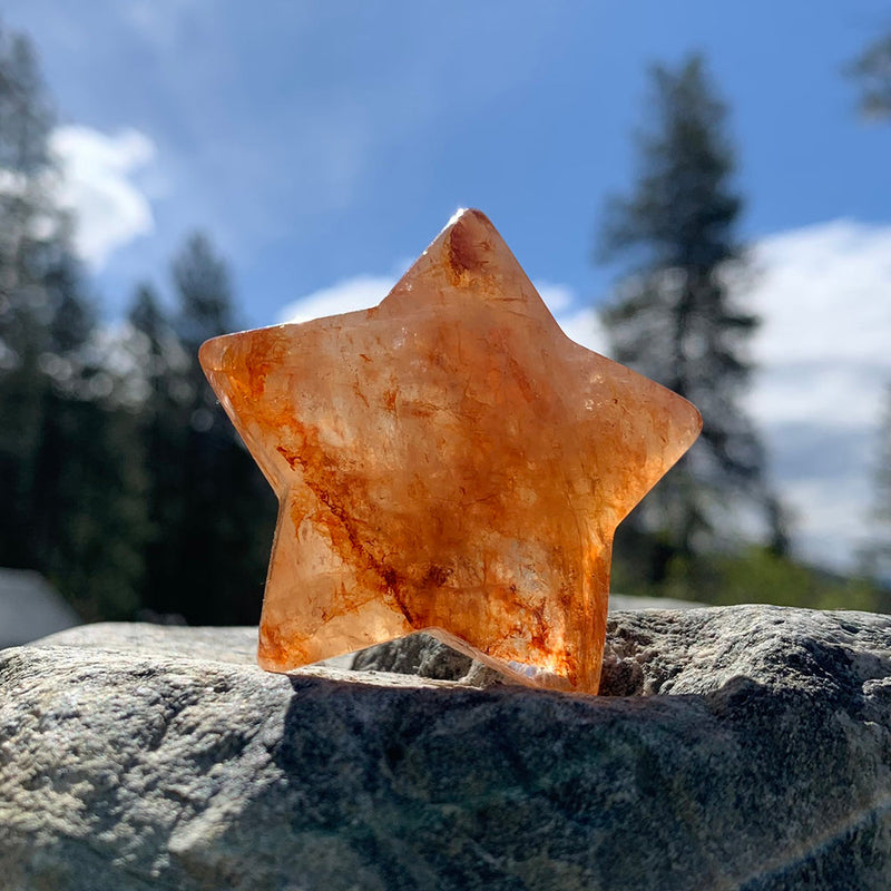 FREE GIVEAWAY!  Fire Quartz Star (Just Pay Cost of Shipping)