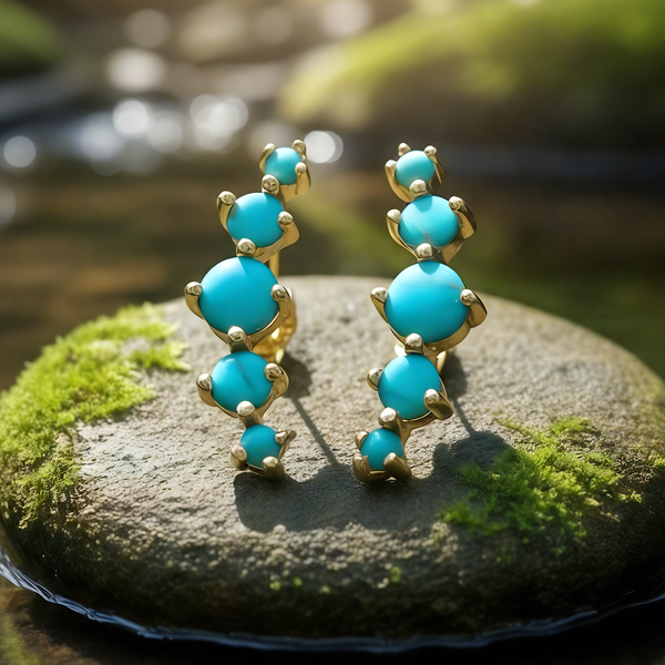 Z ARRON DESIGN Serenity Mondstein Kupferdraht-Anhänger-Halskette