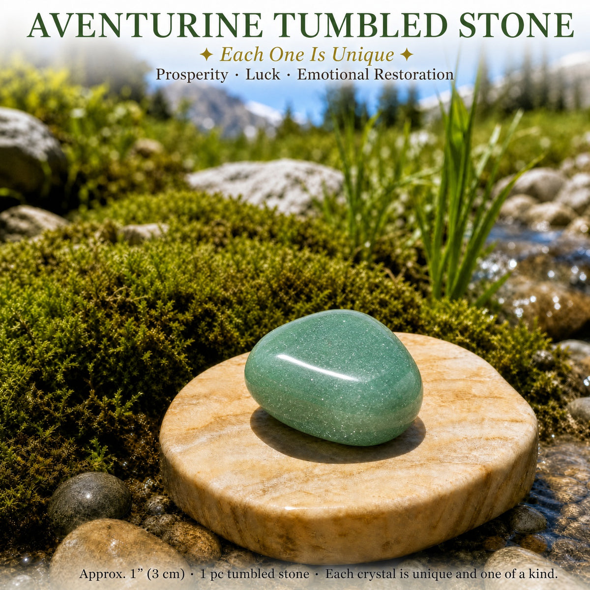Pierre roulée Aventurine