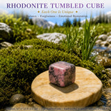 Rhodonit-Trommelwürfel