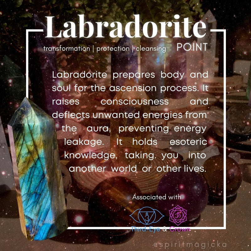 Labradorite Point - wand
