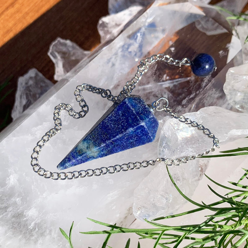 Lapis Lazuli Crystal Pendulum