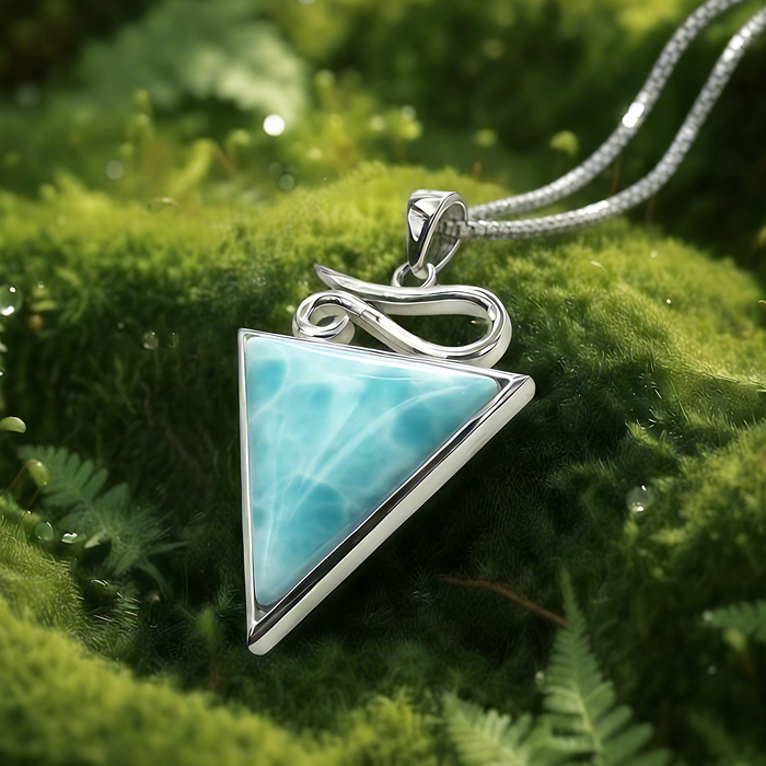Z ARRON DESIGN Serenity Moonstone kobbertråd vedhæng halskæde