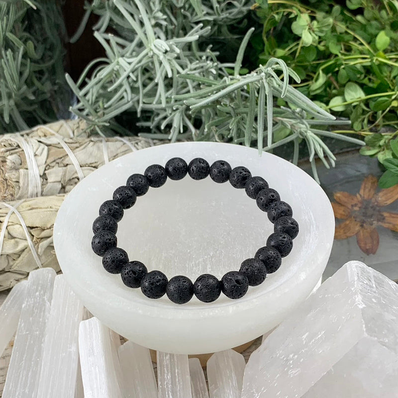 ¡SORTEO GRATIS! Pulsera de Lava Negra Mala de Conexión a Tierra y Fuerza - (Solo Pague el Costo de Envío)