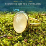 Κολιέ μενταγιόν Z ARRON DESIGN Serenity Moonstone από χάλκινο σύρμα