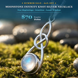 Z ARRON DESIGN Serenity Moonstone koperdraad hanger ketting