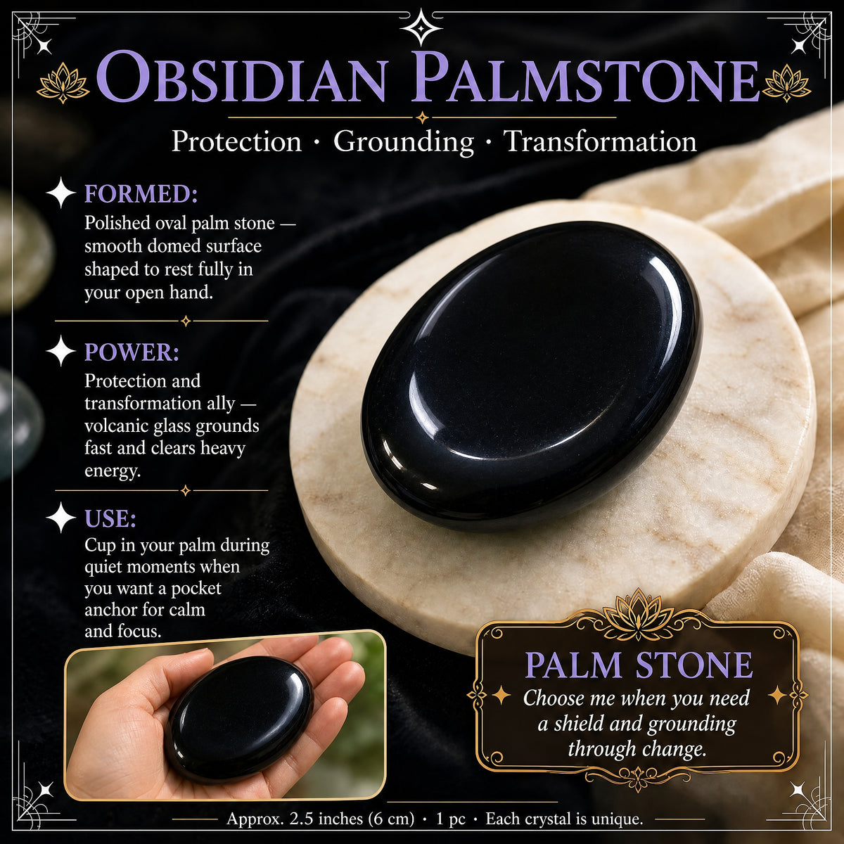 Palme d'obsidienne