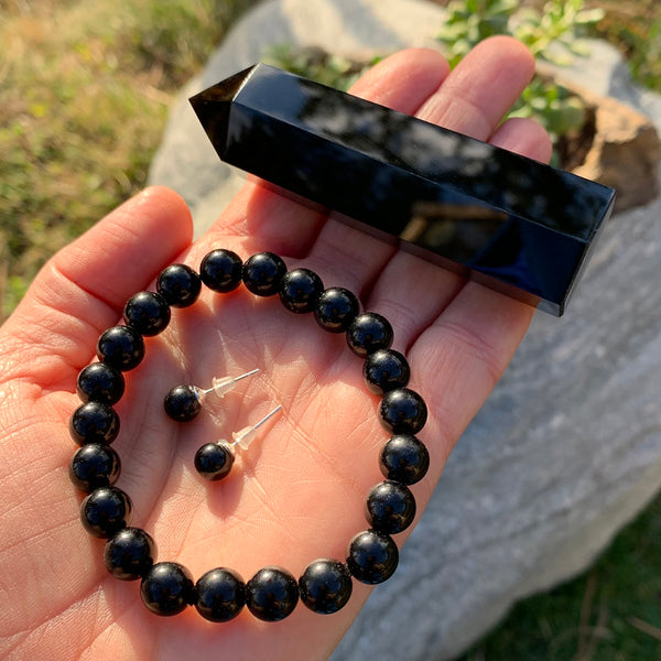 Mala Labradorite armbånd med fløyelspose