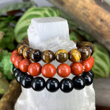 Ground & Protect 3-PC komplet zapestnic Crystal Mala