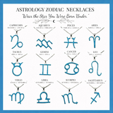 ♒ Aquarius Opal  Zodiac Necklace – January 20 to February 18