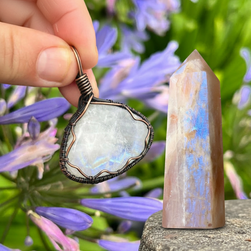 Blue Moonstone Calm & Clarity Set