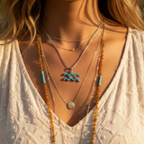 ♒ Aquarius Opal  Zodiac Necklace – January 20 to February 18