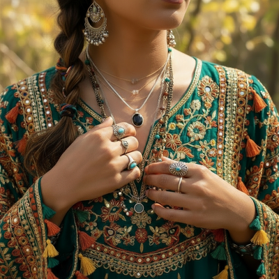 Z ARRON DESIGN Serenity Mondstein Kupferdraht-Anhänger-Halskette