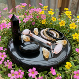 10-pc Obsidian - Rose Quartz - Citrine- Self Power Set