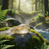 Angel Hair Rutilated Quartz Teardrop Cabochon