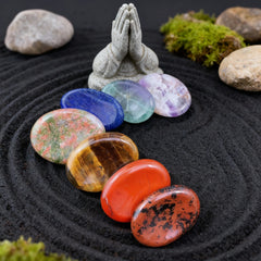 Don't Worry Stones Chakra Sæt + Fløjlstaske