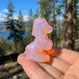 Crystal Animal Spirit Totems: Pink Opalite Horse - Year of the Fire Horse