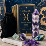 ♓ Ιχθείς - 19 Φεβρουαρίου - 20 Μαρτίου - Zodiac Crystal Fusion Σετ με θήκη