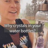 Amethyst Rough Gem Pod Water Bottle 💧