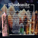 Rhodonite Point - wand