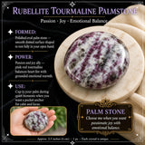 Pierre de palme tourmaline rubellite