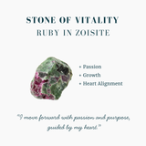 Ruby Zoisite Set of 2 Dice