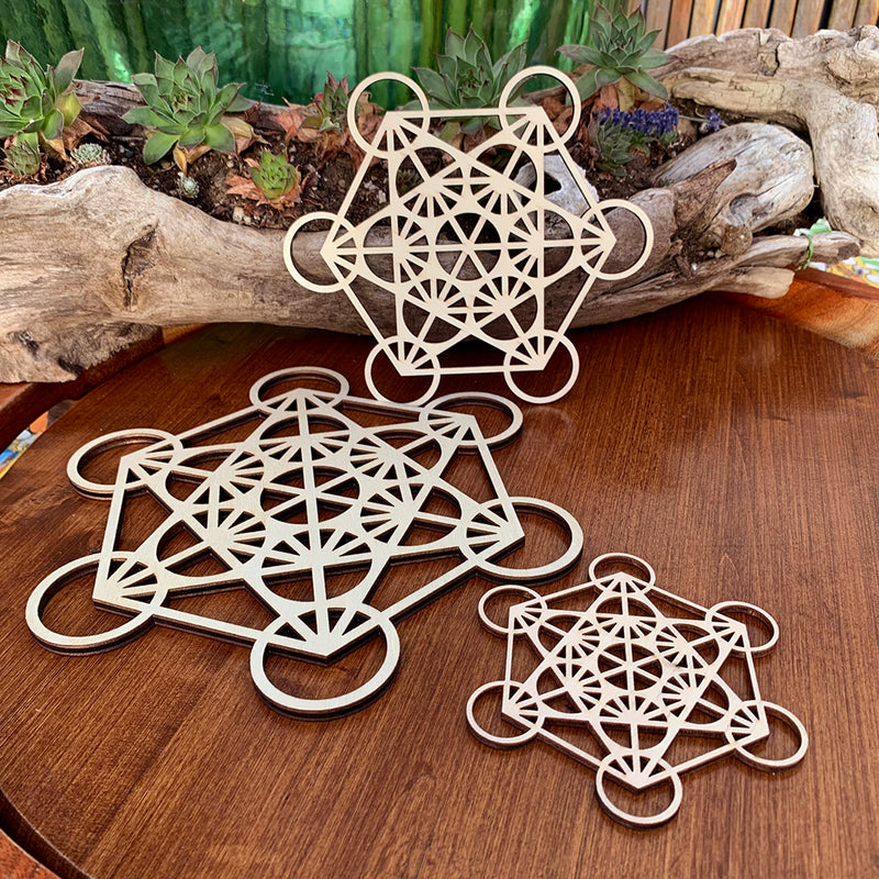 Sacred Geometry Wooden Grids