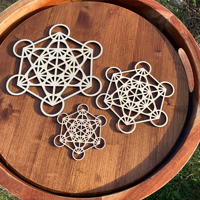 Sacred Geometry Wooden Grids