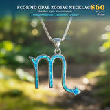 ♏ SUMMER 60% OFF - Scorpio Opal Zodiac Necklace – October 23 to November 21