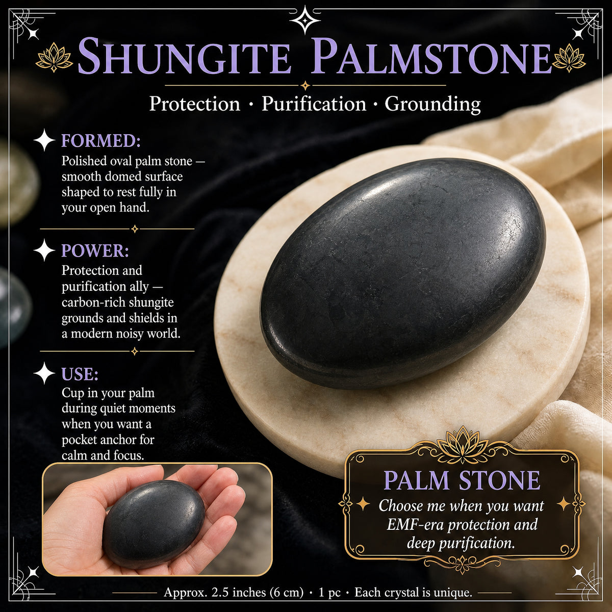 Pierre de palme shungite