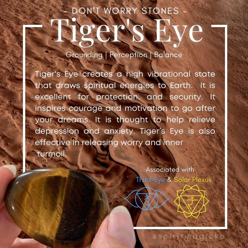 Tiger’s Eye Worry Stone - worrystone