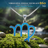 ♍ SUMMER 60% OFF -Virgo Opal Zodiac Necklace – August 23 to September 22