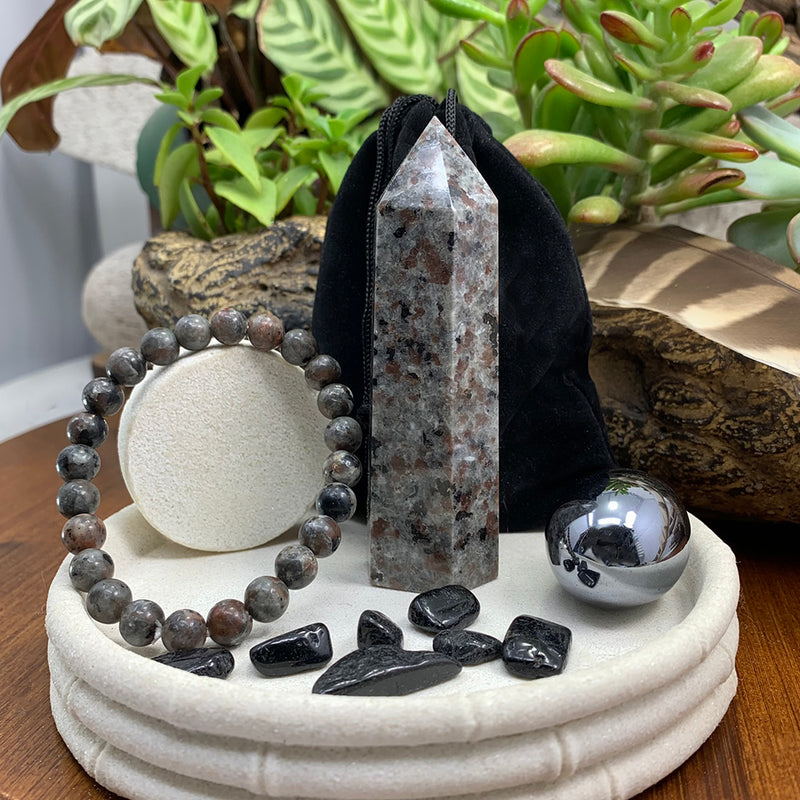 FREE GIVEAWAY! Yooperlite (Glowing) Stone Kit + Mala Bracelet (Just Pay Cost of Shipping)