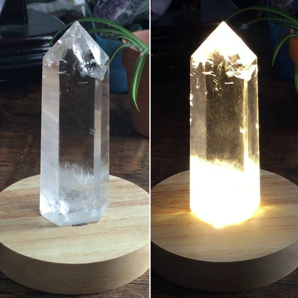 Luz ambiental de cristal (punto de cuarzo)